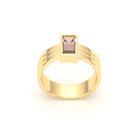 Bague Art Déco – Or Jaune & Pierre Fine Taille Baguette