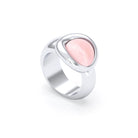 Bague femme Camille en argent 950, cabochon de pierre fine au choix