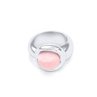 Bague femme Camille en argent 950, cabochon de pierre fine au choix
