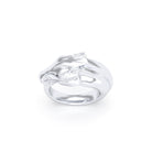 Bague Pégase – bague tête de cheval en argent 950, pierres précieuses au choix