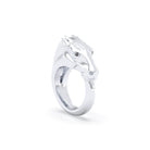 Bague Pégase – bague tête de cheval en argent 950, pierres précieuses au choix