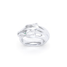 Bague Pégase – bague tête de cheval en argent 950, pierres précieuses au choix