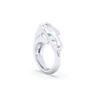 Bague Pégase – bague tête de cheval en argent 950, pierres précieuses au choix