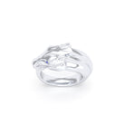 Bague Pégase – bague tête de cheval en argent 950, pierres précieuses au choix