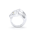 Bague Pégase – bague tête de cheval en argent 950, pierres précieuses au choix Saphir jaune