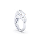Bague Pégase – bague tête de cheval en argent 950, pierres précieuses au choix