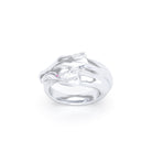 Bague Pégase – bague tête de cheval en argent 950, pierres précieuses au choix