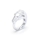Bague Pégase – bague tête de cheval en argent 950, pierres précieuses au choix