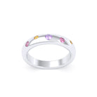 Bague Elisa – L'Éclat de l'Argent 950 et sa Constellation de Pierres Fines