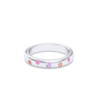 Bague Elisa – L'Alliance de l'Argent 950 et des Saphirs Précieux