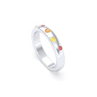 Bague Elisa – L'Alliance de l'Argent 950 et des Saphirs Précieux