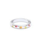 Bague Elisa – L'Alliance de l'Argent 950 et des Saphirs Précieux