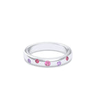 Bague Elisa – L'Alliance de l'Argent 950 et des Saphirs Précieux