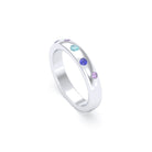 Bague Elisa – L'Alliance de l'Argent 950 et des Saphirs Précieux