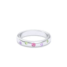 Bague Elisa – L'Éclat de l'Argent 950 et sa Constellation de Pierres Fines