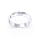 Bague Elisa Architecte biseautée en argent 950 – pierre fine ou précieuse au choix