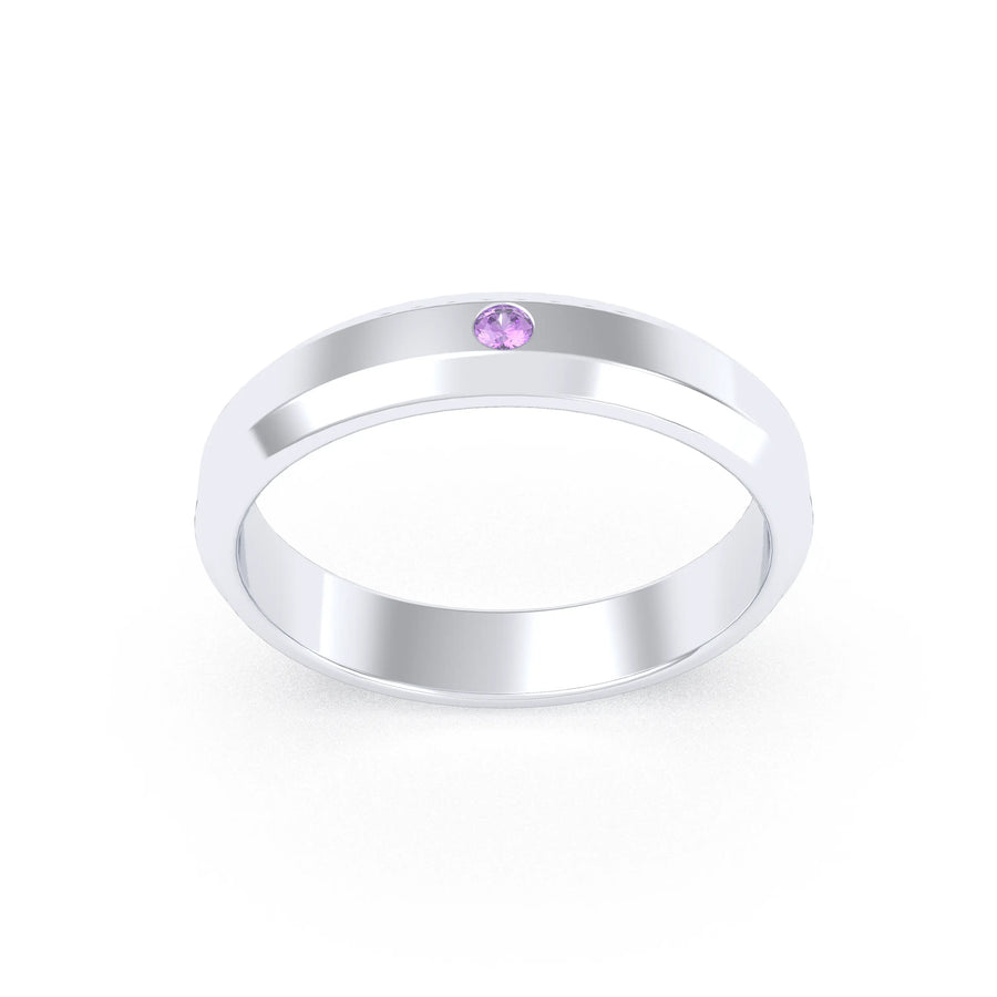 Bague de joaillerie en argent 950, vue de détail, fabriquée à l’atelier Bajoia de Sèvres