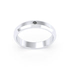 Bague Elisa Architecte biseautée en argent 950 – pierre fine ou précieuse au choix