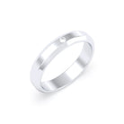 Bague Elisa Architecte biseautée en argent 950 – pierre fine ou précieuse au choix Diamant
