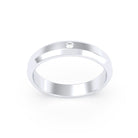 Bague Elisa Architecte biseautée en argent 950 – pierre fine ou précieuse au choix