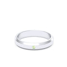 Bague Elisa Architecte biseautée en argent 950 – pierre fine ou précieuse au choix