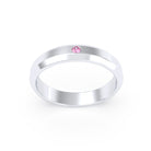 Bague Elisa Architecte biseautée en argent 950 – pierre fine ou précieuse au choix