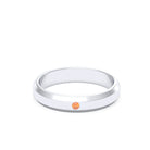 Bague Elisa Architecte biseautée en argent 950 – pierre fine ou précieuse au choix