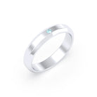 Bague Elisa Architecte biseautée en argent 950 – pierre fine ou précieuse au choix Topaze