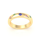 Bague Elisa en or jaune 18 carats – pierres fines et précieuses au choix