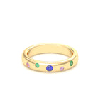 Bague Elisa en or jaune 18 carats – pierres fines et précieuses au choix