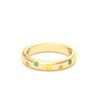 Bague Elisa en or jaune 18 carats – pierres fines et précieuses au choix