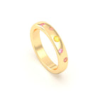 Bague Elisa en or jaune 18 carats – pierres fines et précieuses au choix
