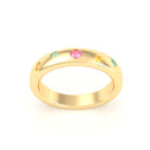 Bague Elisa en or jaune 18 carats – pierres fines et précieuses au choix