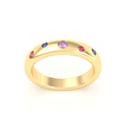 Bague Elisa en or jaune 18 carats – pierres fines et précieuses au choix