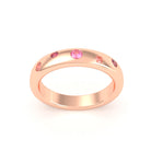 Bague Elisa en or rose 18 carats – pierres fines et précieuses au choix