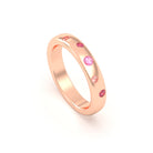 Bague Elisa en or rose 18 carats – pierres fines et précieuses au choix