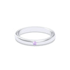 Bague Elisa Solitaire – L'Essence de l'Argent 950 et son Point de Lumière