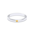 Bague Elisa Solitaire – L'Essence de l'Argent 950 et son Point de Lumière