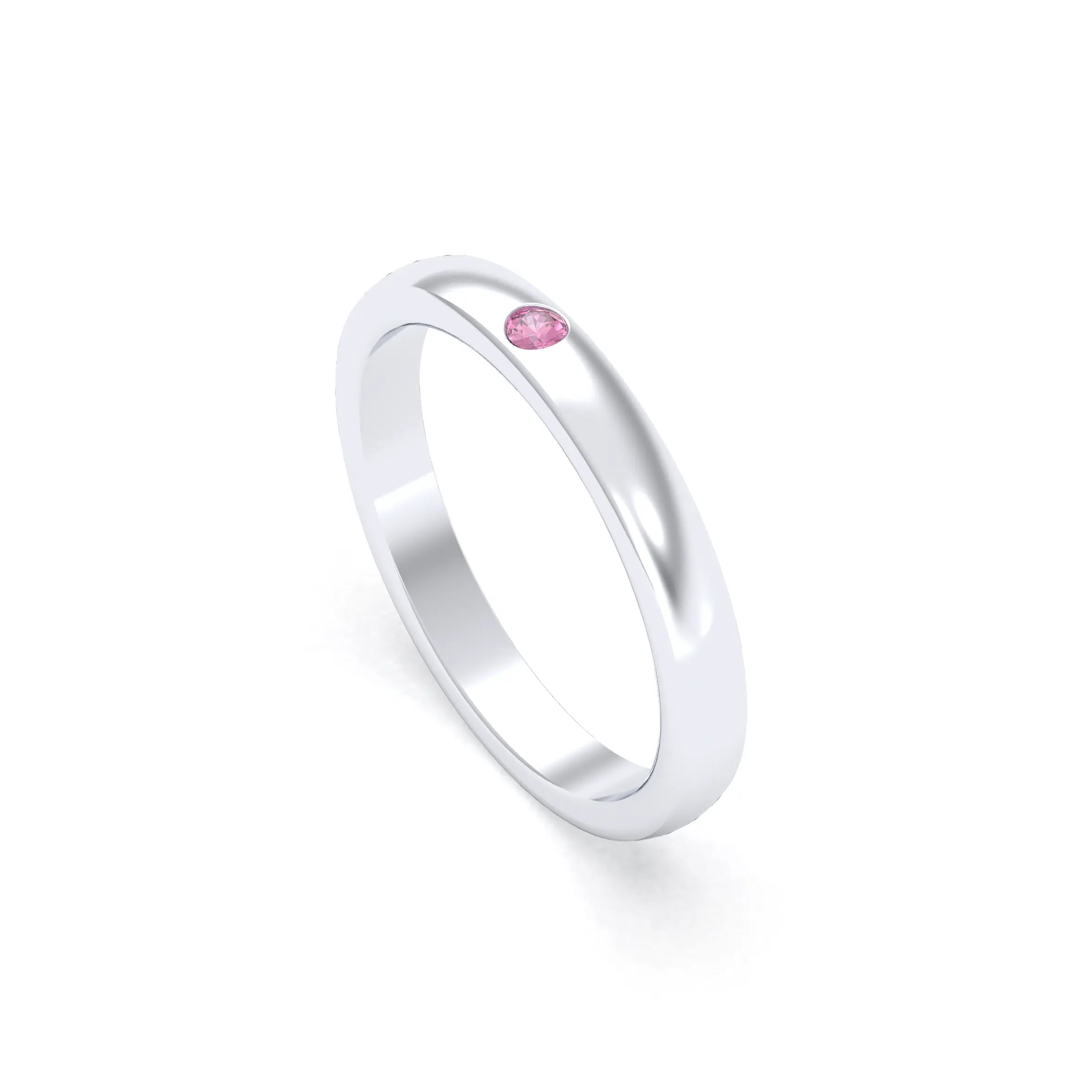 Bague Elisa Solitaire – L'Essence de l'Argent 950 et son Point de Lumière