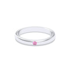 Bague Elisa Solitaire – L'Essence de l'Argent 950 et son Point de Lumière