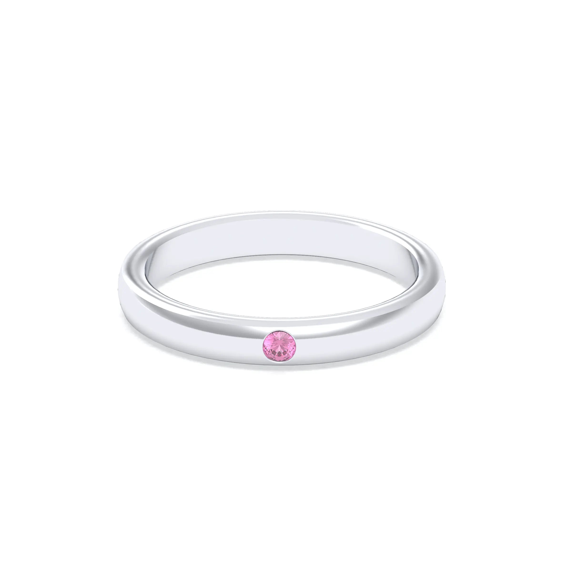 Bague Elisa Solitaire – L'Essence de l'Argent 950 et son Point de Lumière