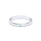 Bague Elisa Solitaire – L'Essence de l'Argent 950 et son Point de Lumière