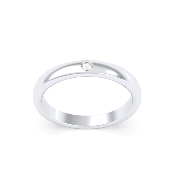 Bague Elisa Solitaire – L'Argent 950 sublimé par les Pierres Précieuses, autre vue