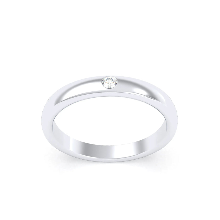 Bague de joaillerie en argent 950, vue de détail, fabriquée à l’atelier Bajoia de Sèvres