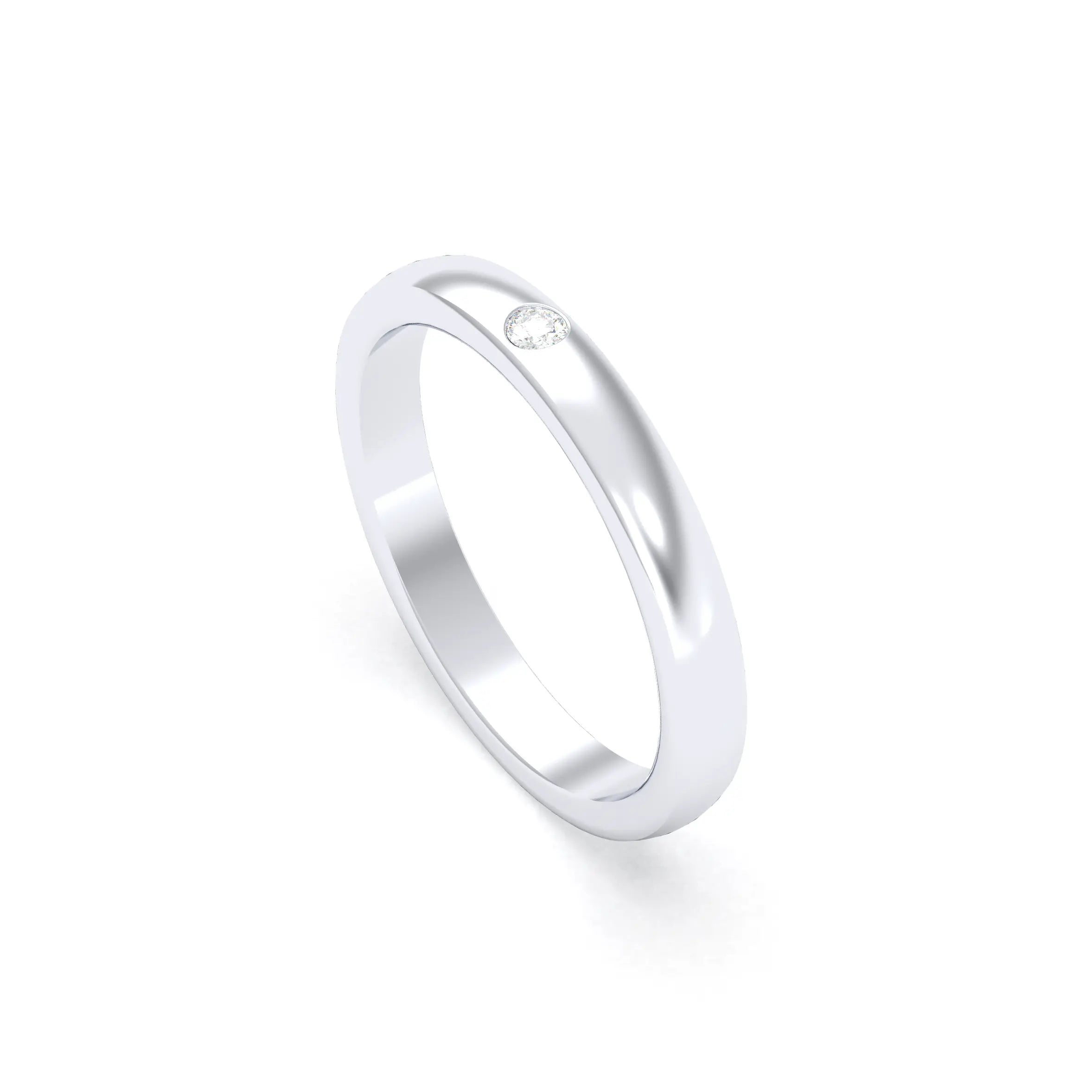 Bague Elisa Solitaire – L'Argent 950 sublimé par les Pierres Précieuses
