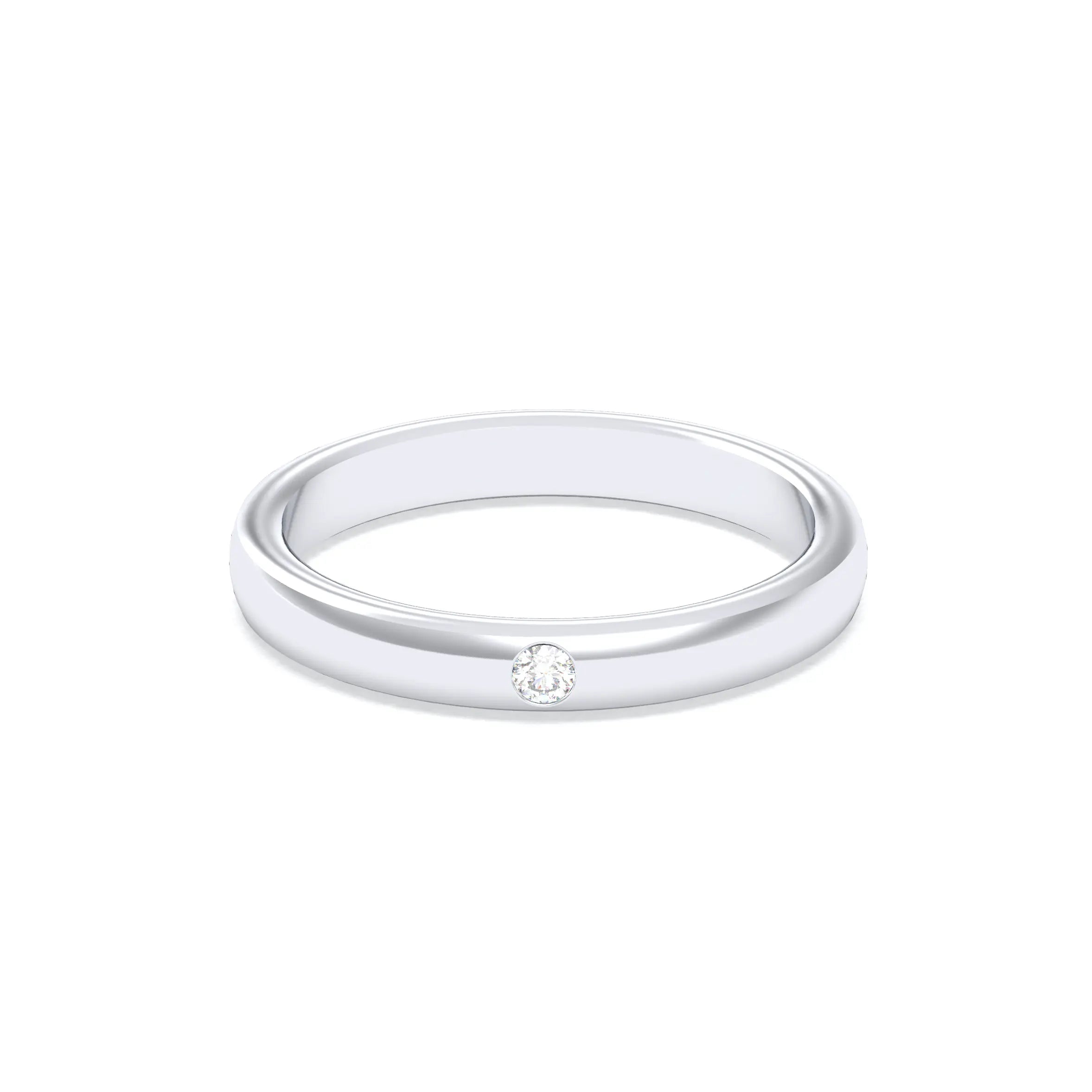 Bague Elisa Solitaire – L'Argent 950 sublimé par les Pierres Précieuses