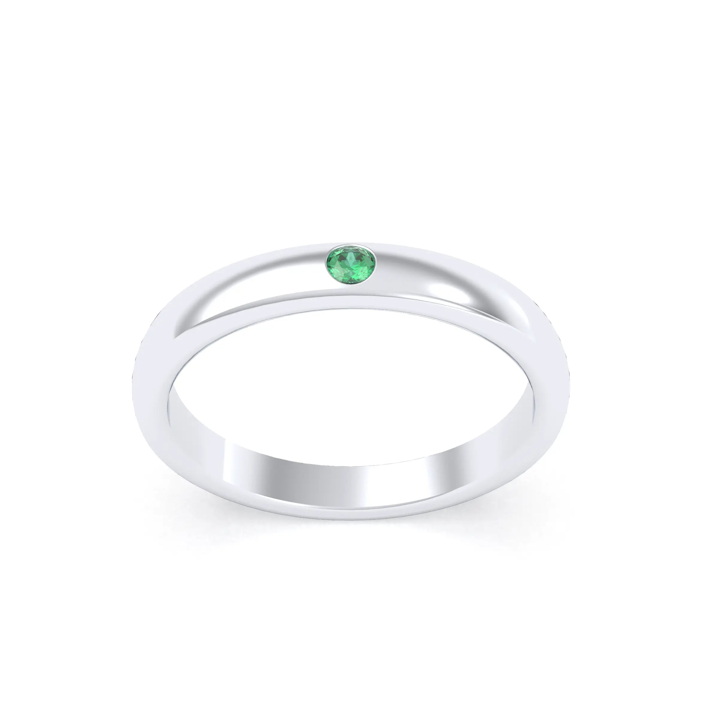 Bague Elisa Solitaire – L'Argent 950 sublimé par les Pierres Précieuses