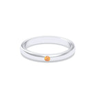 Bague Elisa Solitaire – L'Argent 950 sublimé par les Pierres Précieuses