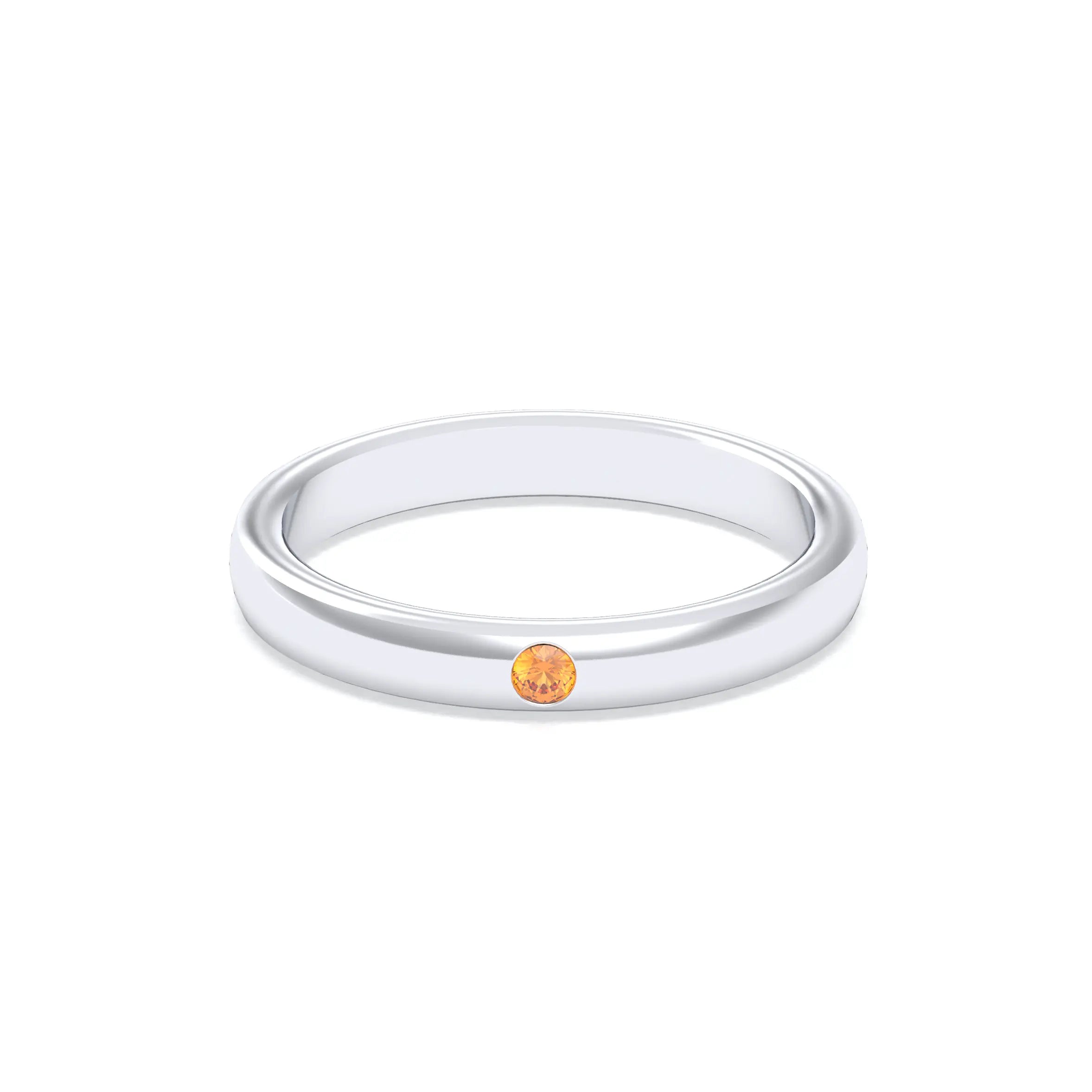 Bague Elisa Solitaire – L'Argent 950 sublimé par les Pierres Précieuses