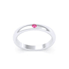 Bague Elisa Solitaire – L'Argent 950 sublimé par les Pierres Précieuses